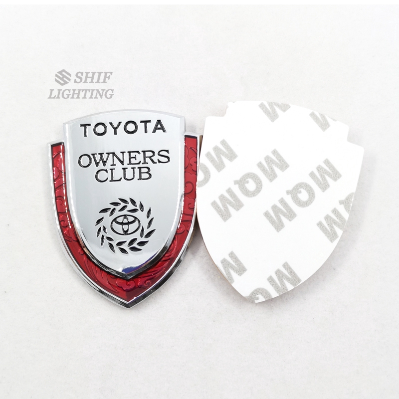 Logo Kim Loại Trang Trí Xe Hơi Toyota Owners 1 Cái