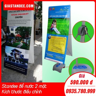 [SẴN HÀNG] Standee đế nước chống gió 2 mặt poster