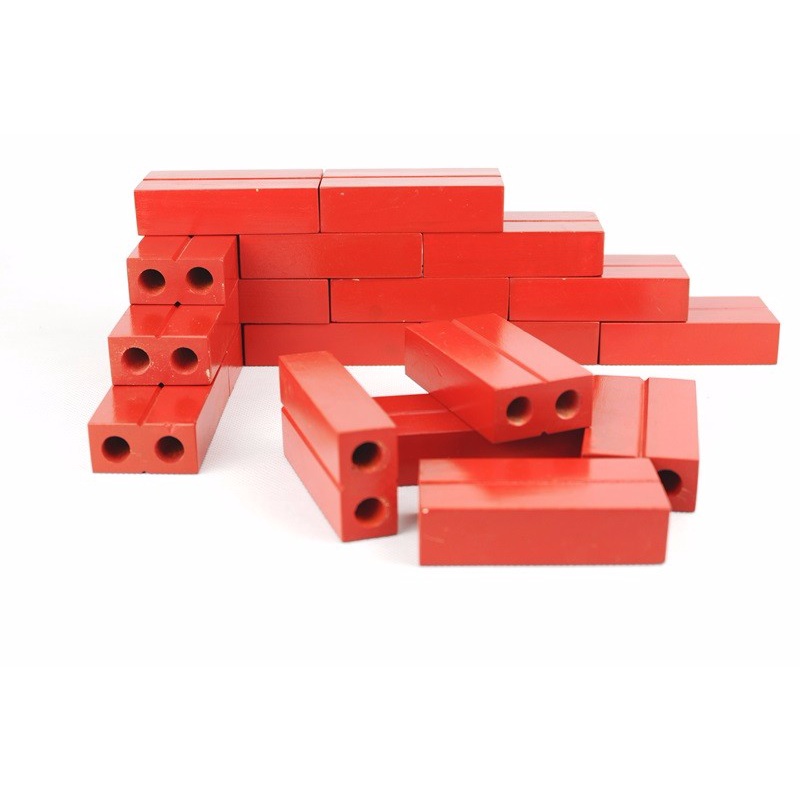 Đồ chơi gạch xây dựng nhựa  mầm non 2 size to và nhỏ túi 20 viên theo TT02