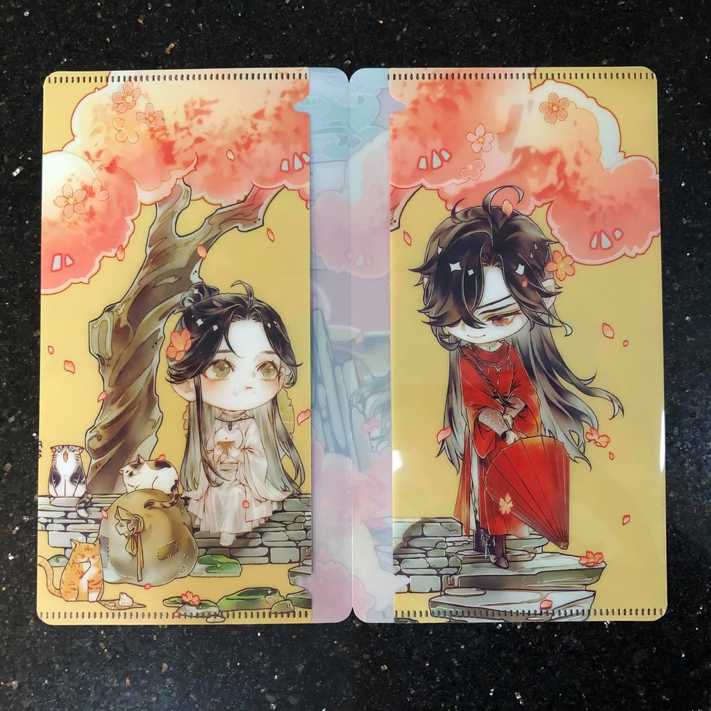 Combo 2 kẹp tài liệu mini Thiên Quan Tứ Phúc manhua STARember minh họa, chính hãng Bilibili