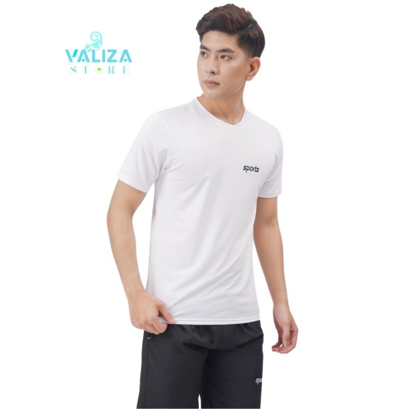 Áo Thun thể thao nam có cổ tròn dập vân chất thun lạnh cao cấp giá rẻ VALIZA AT09|