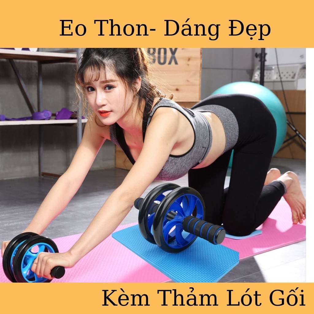 Con Lăn Tập Bụng Đốt Cháy Giảm Mỡ Thừa Dụng Cụ Bánh Xe Tập Gym Tại Nhà