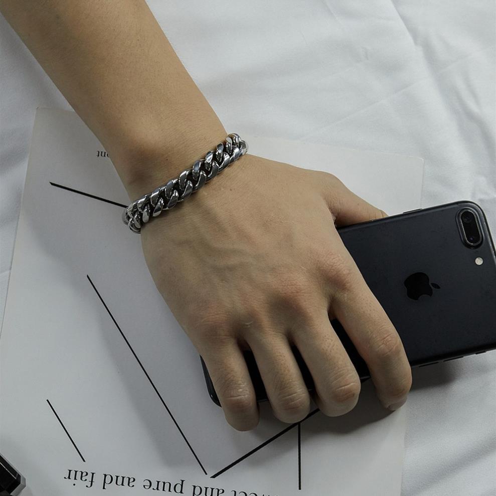 Vòng tay dây xích phong cách 7MM Punk Hip Hop thời trang Hàn Quốc cho nam | BigBuy360 - bigbuy360.vn
