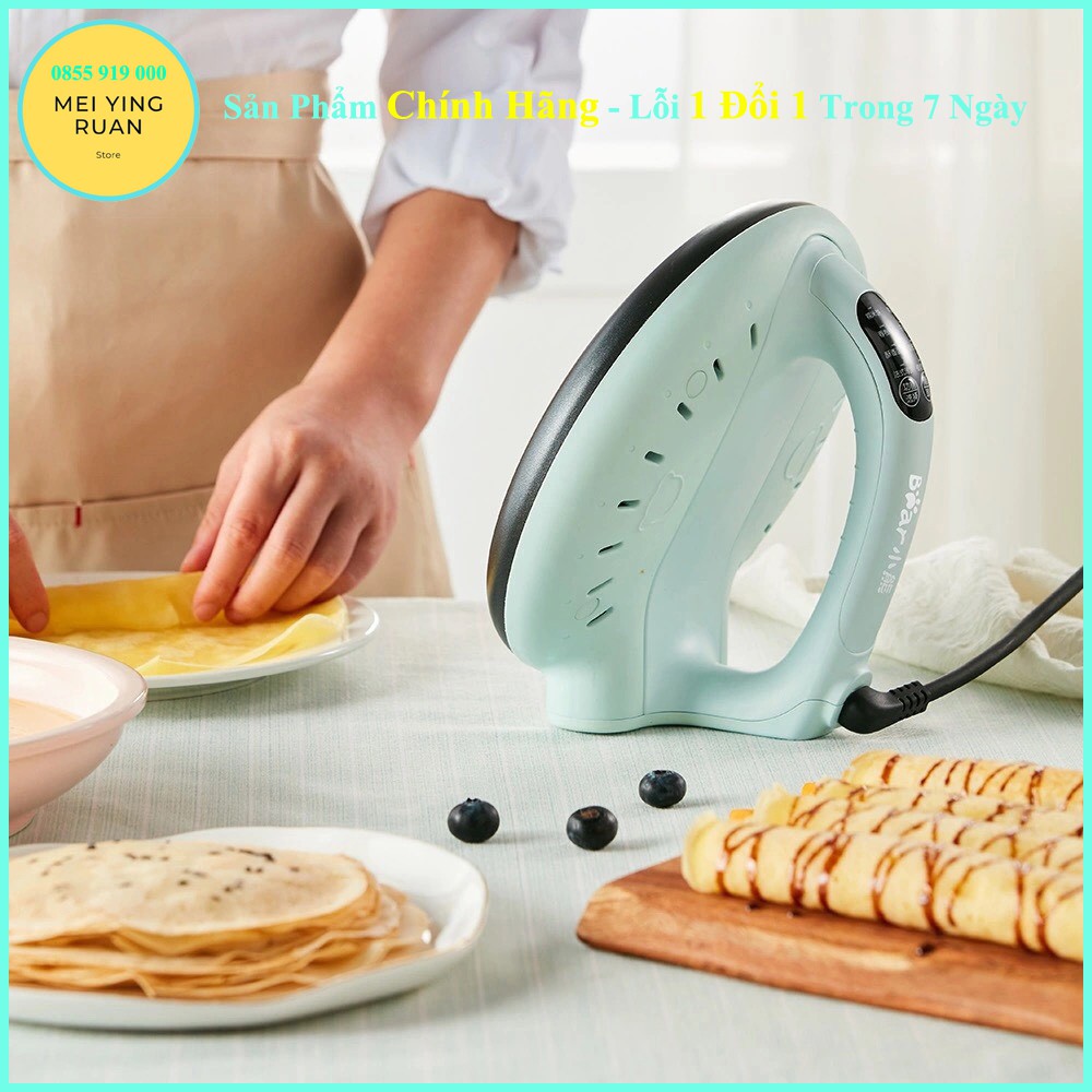 [Chính hãng] Máy làm bánh Crepe BEAR xanh da trời , hàng chính hãng bảo hành 12 tháng