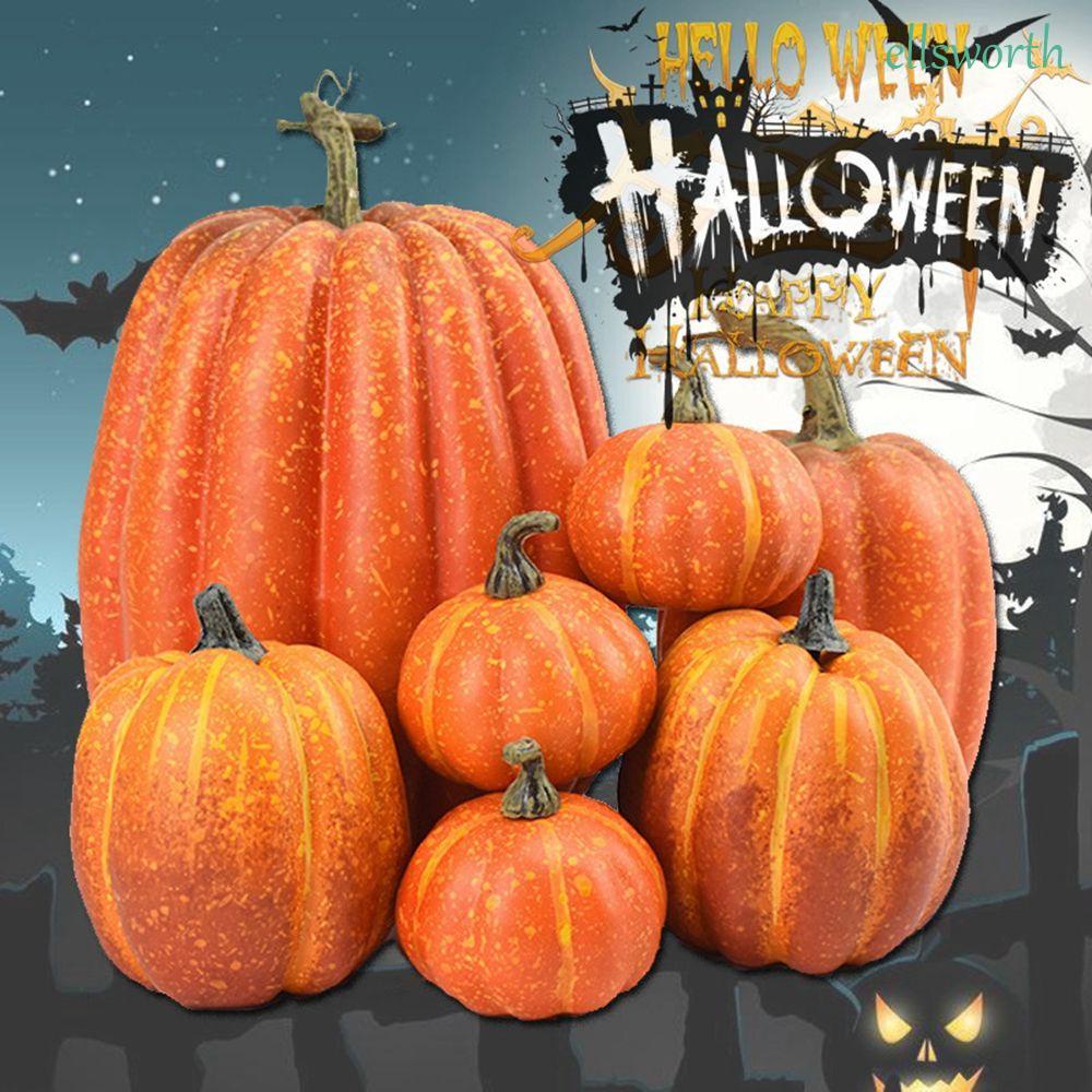 Set 7 Mô Hình Bí Ngô Trang Trí Halloween