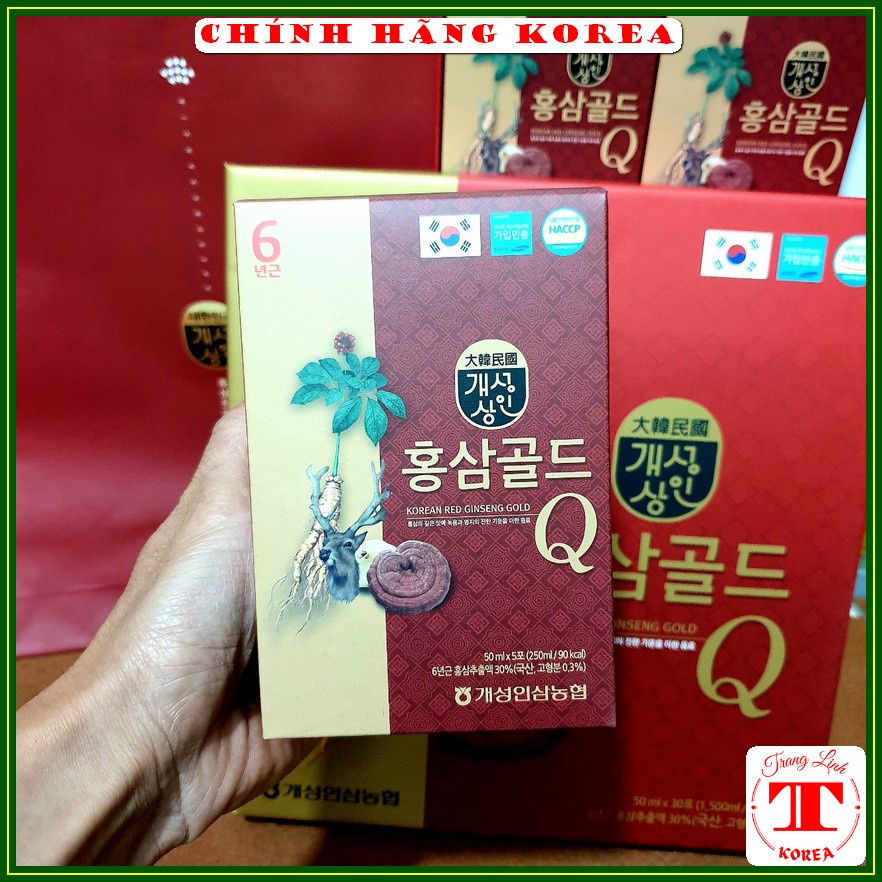 Nước hồng sâm nhung hươu Nonghyup, hộp 30 gói - Hồng sâm hàn quốc chính hãng, tranglinh