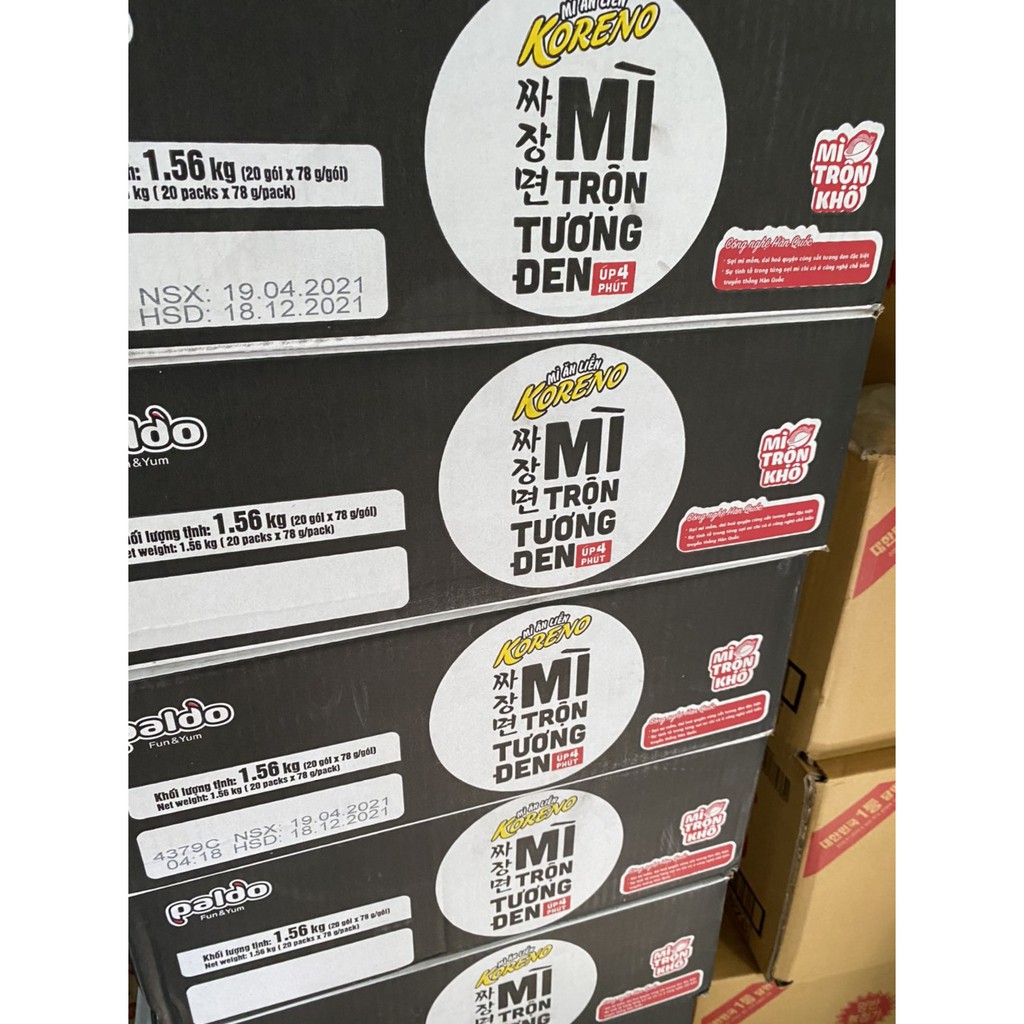 [ 4 Phút] Mì Trộn Tương Đen Koreno 78g | BigBuy360 - bigbuy360.vn