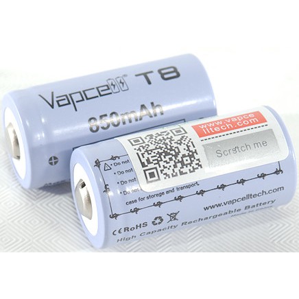 [P19] Pin sạc Vapcell T8 INR 16340 850mAh