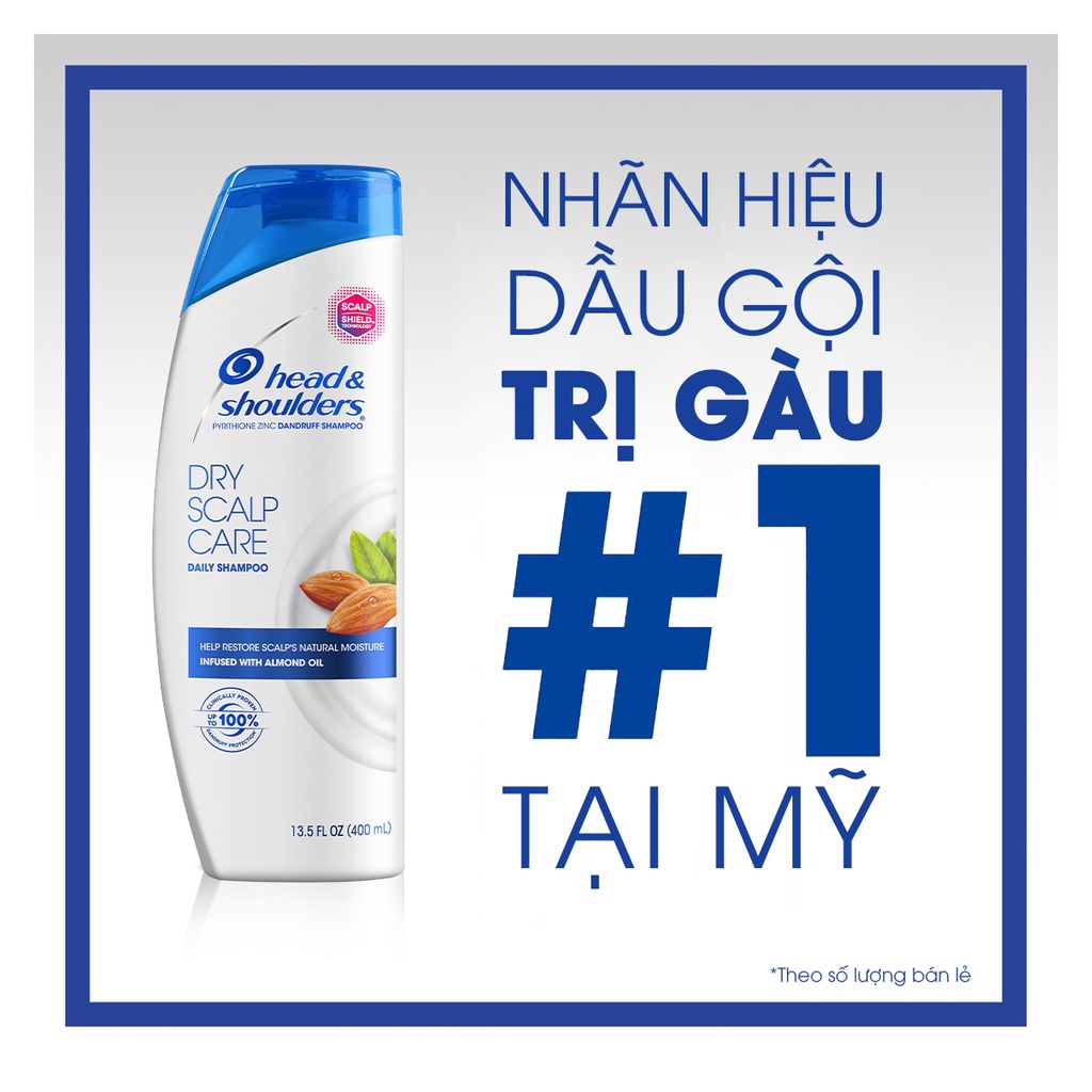 Dầu Gội Head&amp;Shoulders Mỹ nhiều mùi hương 380/400ml