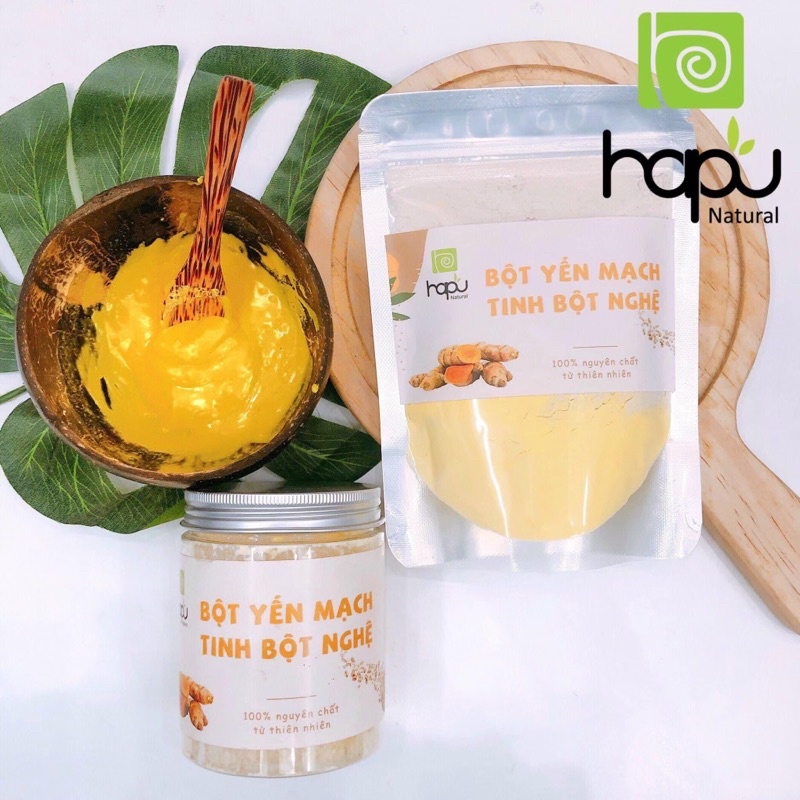 Bột Yến mạch tinh bột nghệ nguyên chất HaPu Organic