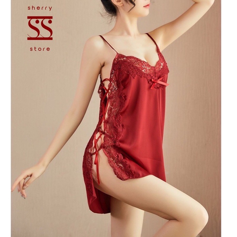 Váy ngủ cải ren đan dây siêu quyến rũ Sherry Store S024 | BigBuy360 - bigbuy360.vn