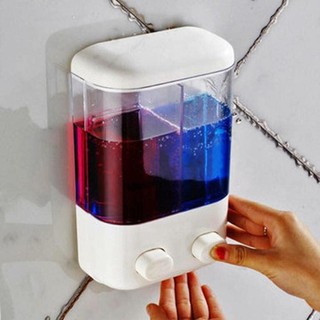 Hộp đựng nước rửa bát, dầu rửa tay 2 ngăn
