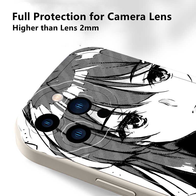 Dllencase  Ốp Điện Thoại Silicon Mềm Chống Sốc Cho For iPhone 14 13 Pro Max X / XS / XR / 11 / 12 / 13 / Pro / Pro Max  A323