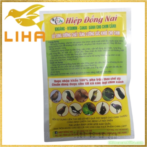 Hiệp Đồng Nai Khoáng-Canxi-Vitamin 100gr - Bổ Sung Dưỡng Chất Tăng Sức Khỏe Cho Chim Cảnh
