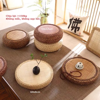Đệm cói tròn ngồi bàn trà nhiều kích thước