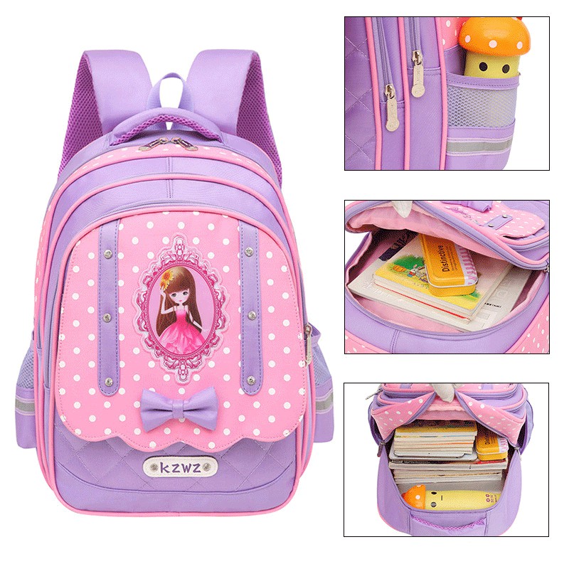 [CHẤT XỊN- SIZE 38cm] Balo cao cấp cho bé gái chất đẹp, cặp sách trẻ em chống gù, chống thấm nước -cấp 1 tiểu học