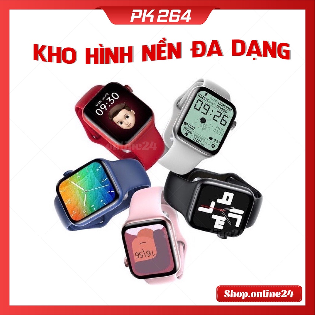 [Mã SKAMPUSHA8 giảm 8% đơn 300K] Đồng hồ thông minh HW22 Pro Max Smartwatch seri 6 Có Always On Display Núm xoay Sạc khô