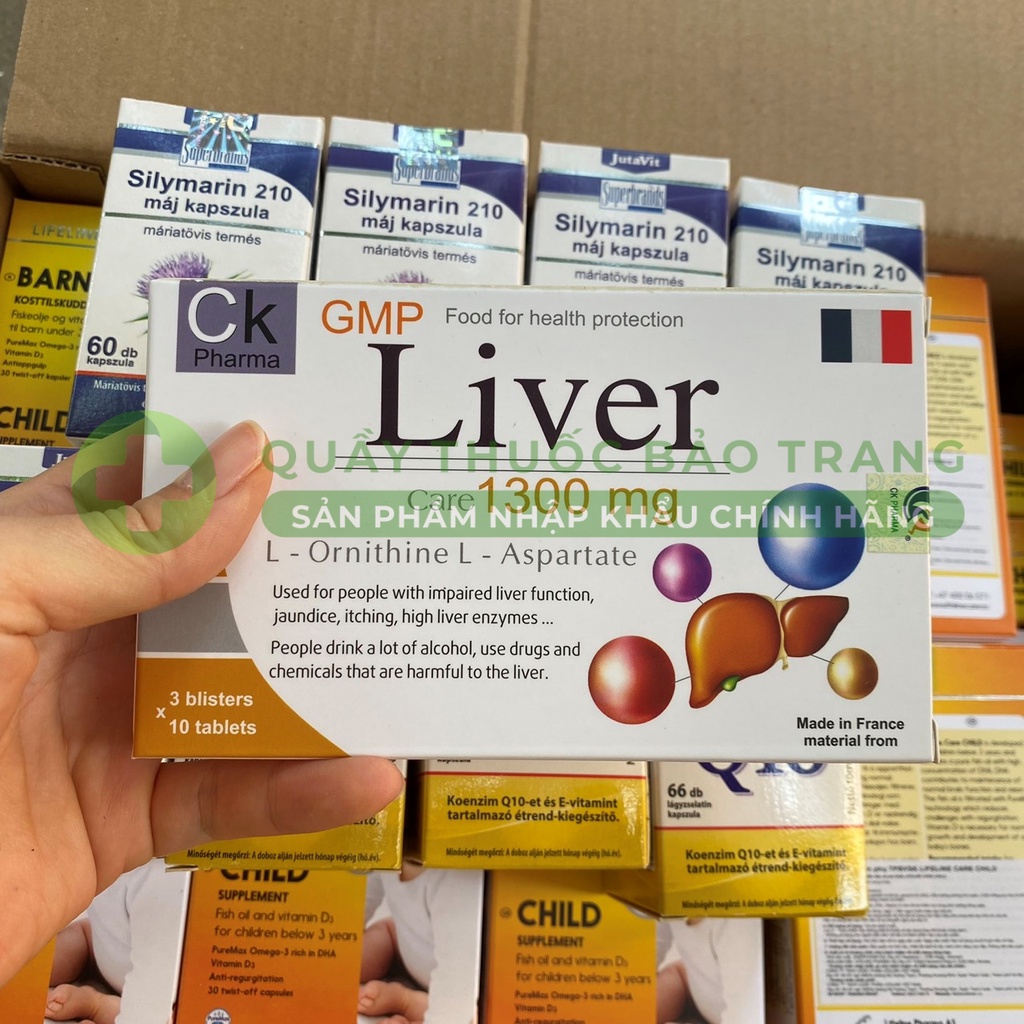 CK Liver Care 1300mg - Viên bổ gan nhập khẩu Pháp hộp 30 viên