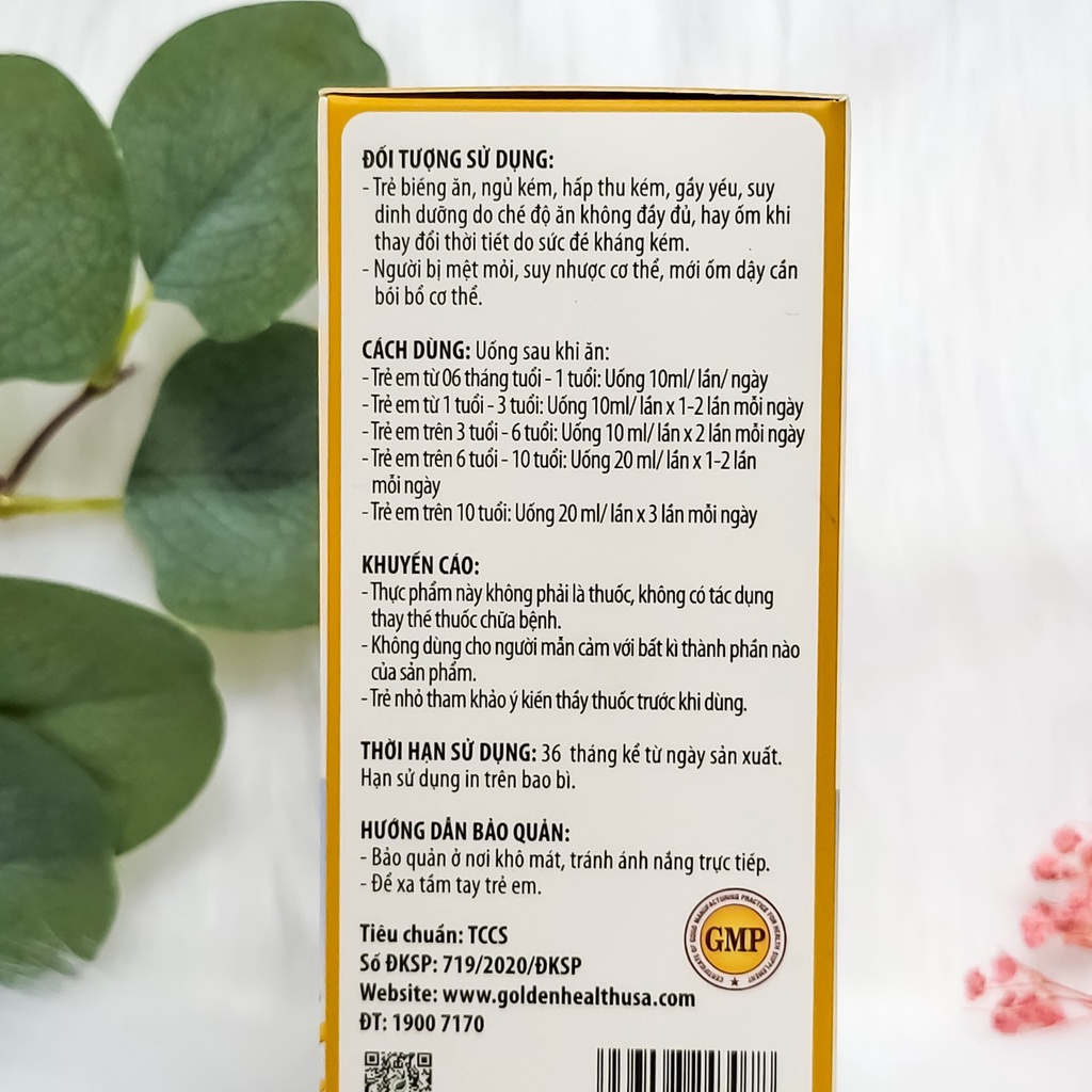 Siro ToniKid tăng đề kháng cho bé ăn ngon miệng Golden Health Toni Kid Gold Hộp 100ml