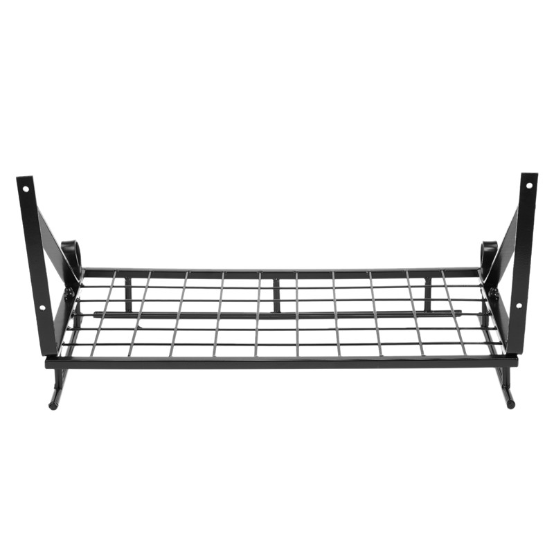 Kitchen Metal Art Storage Rack Wall Storage Rack with Hooks 45Cm