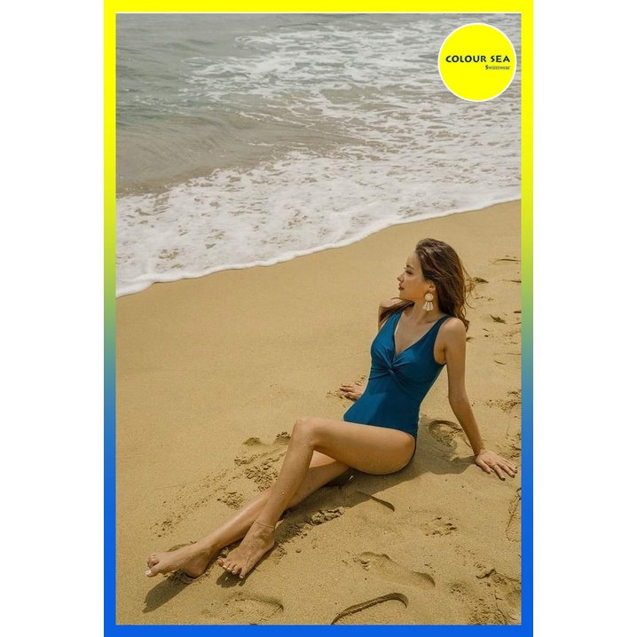 Bikini xanh biển xoắn ngực che bụng cực tốt | BigBuy360 - bigbuy360.vn