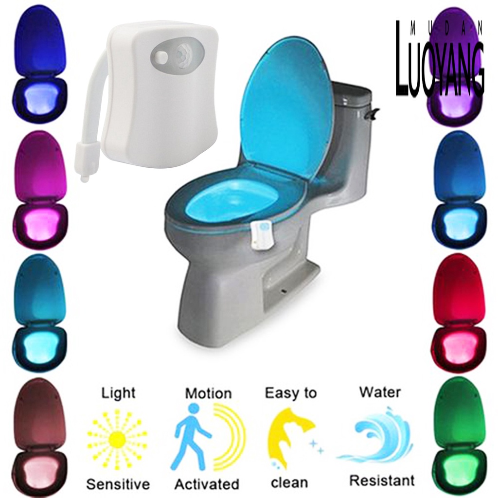 Đèn LED Cảm Biến Chuyển Động 8 Màu Trang Trí Phòng Tắm