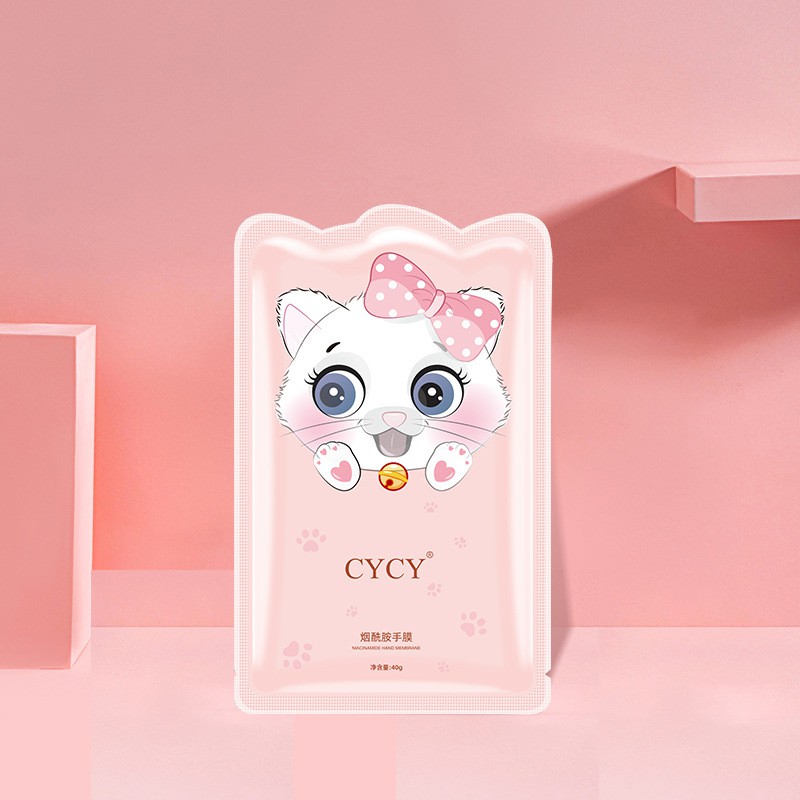 [Mã 77FMCGSALE1 giảm 10% đơn 250K] Mặt nạ dưỡng tay tinh chất sữa dê Niacinamide CyCy mèo nơ hồng Senabeauty | BigBuy360 - bigbuy360.vn