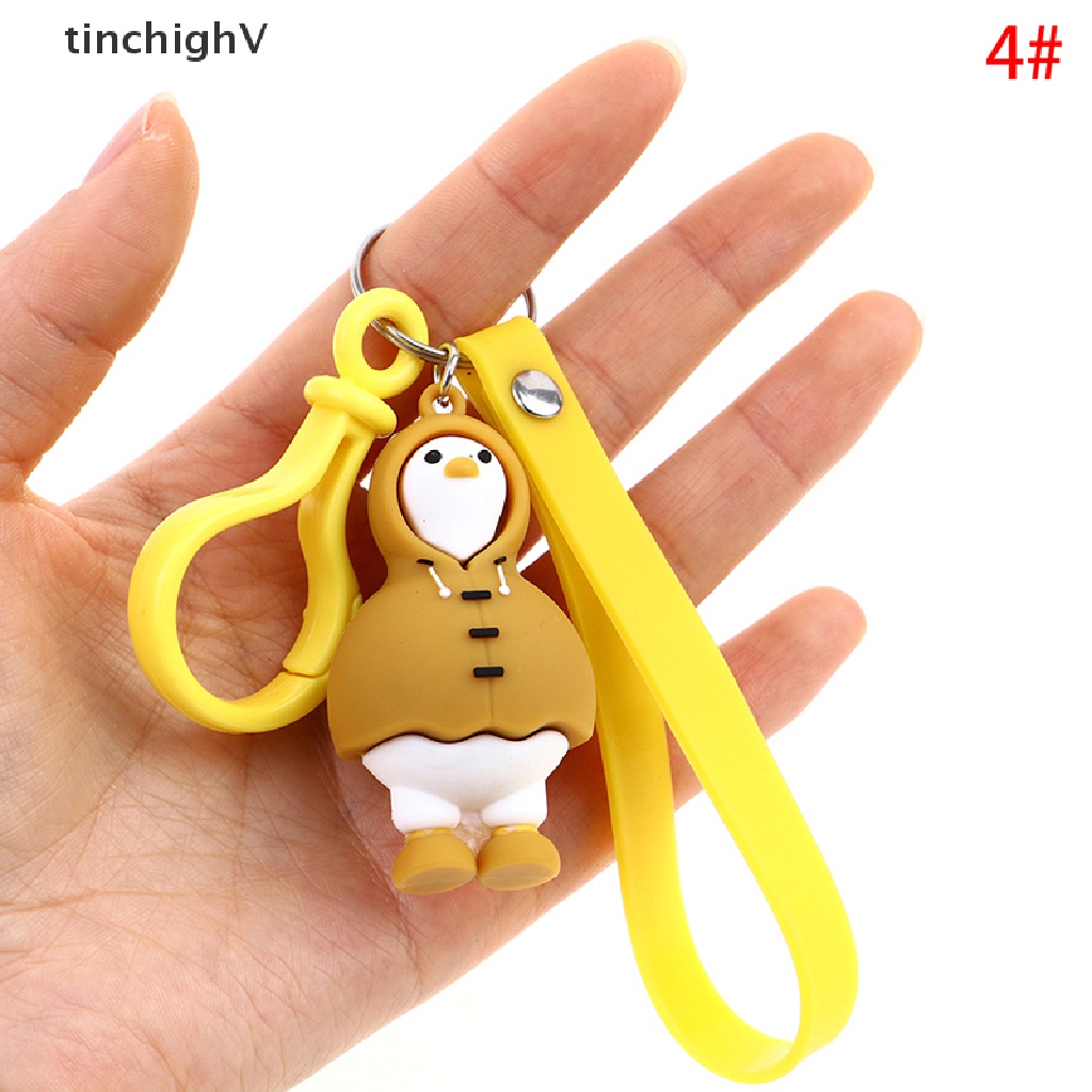 Móc Khóa Hình Chú Vịt Vàng Hoạt Hình Đáng Yêu