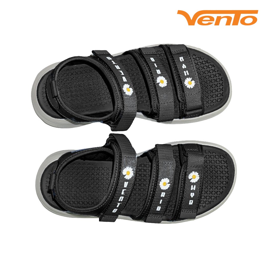 Sandal Vento SD-NB106 Màu Đen Họa Tiết Hoa Cúc