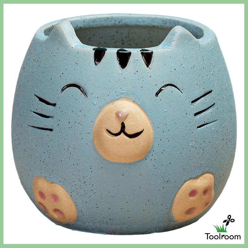 Chậu Trồng Cây Mọng Nước Có Lỗ Thoát Nước Dễ Thương Để Bàn Trang Trí Nhà Cửa