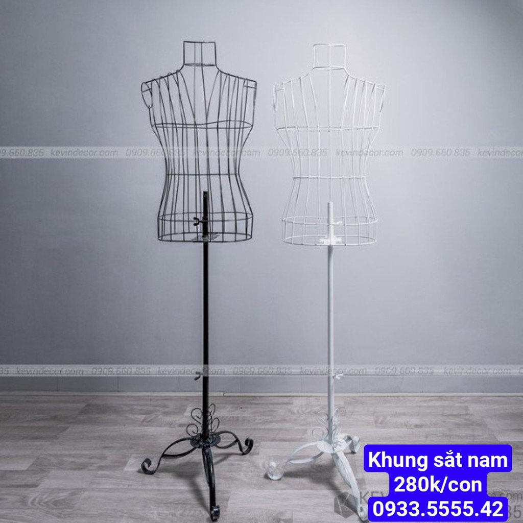 Manocanh nam-nữ khung sắt loại sịn [FREE SHIP-RẺ] treo quần áo thời trang nam