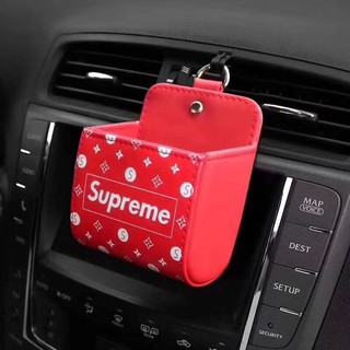 Hộp treo đồ Mini Supreme cực đẹp - Kẹp cửa gió điều hoà ô tô