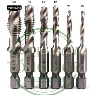 Bộ Taro ren  M3-M10 HSS cao cấp 6PC cho máy khoan