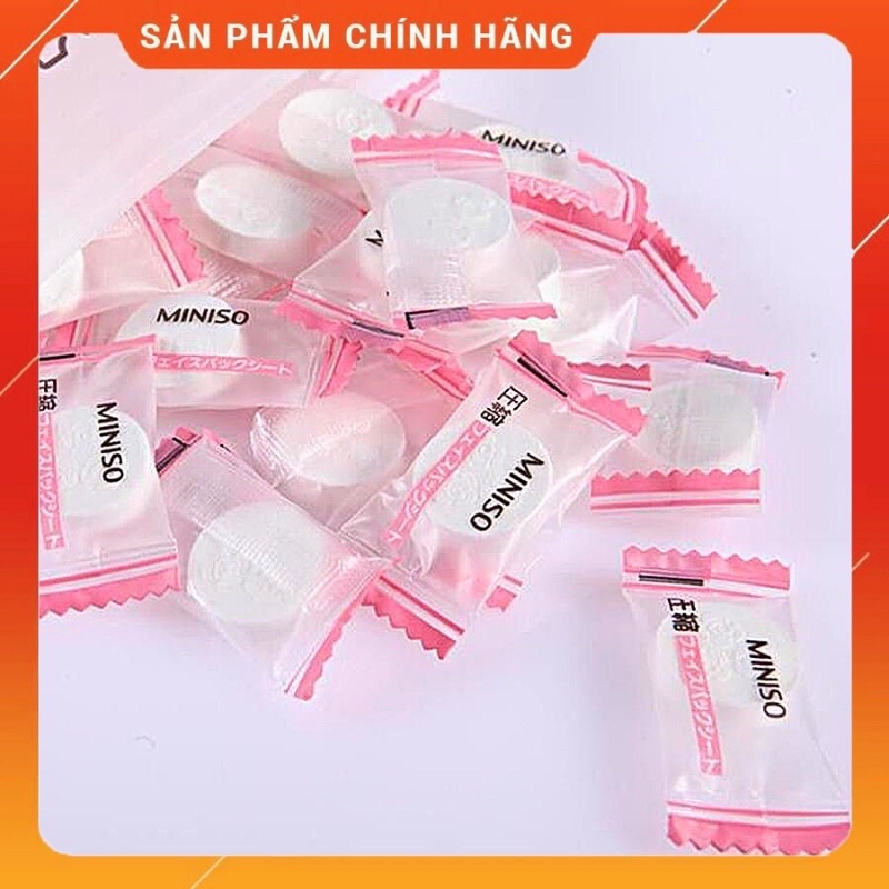 Mặt nạ giấy dạng viên nén miniso