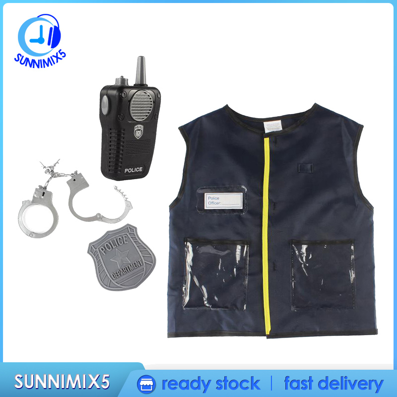 Set đồ 4 món hóa trang cảnh sát cho bé trai