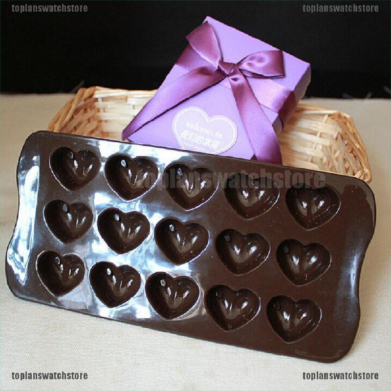 Khuôn Silicone Tạo Hình Trái Tim Làm Bánh Kẹo / Chocolate / Muffin