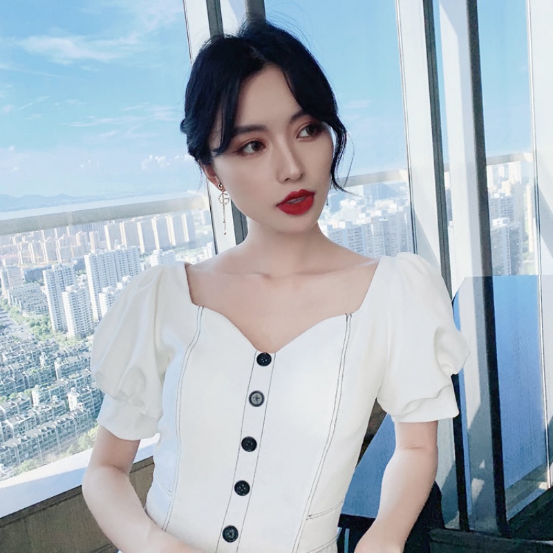 Bông Tai Mạ Bạc 925 Dáng Dài Phối Tua Rua Hình Chữ G Xinh Xắn Phong Cách Hàn Quốc