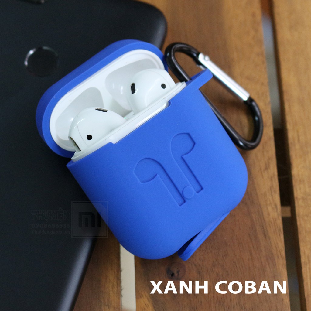Túi Silicon Cho tai nghe AirPods kèm móc ( không kèm tai nghe )