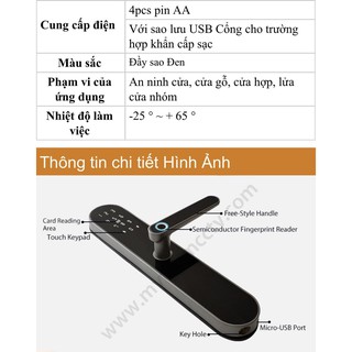 Khóa cửa gỗ vân tay app Ttlock K5