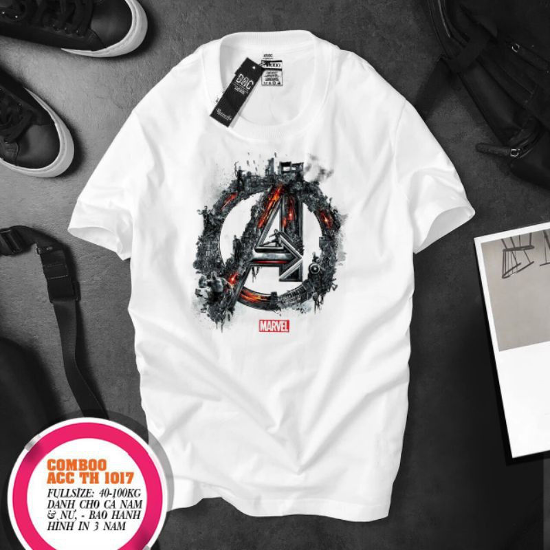 áo thun nam 2 màu đen trắng