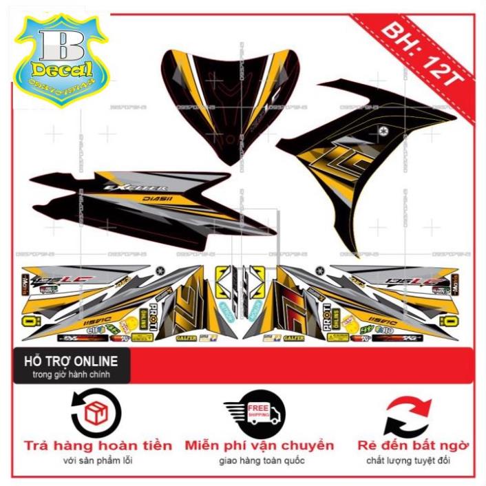 ( Quí khách vui lòng mang ra tiệm cho thợ dán ) Tem EX 2011 LC NEW [Bi Decal]