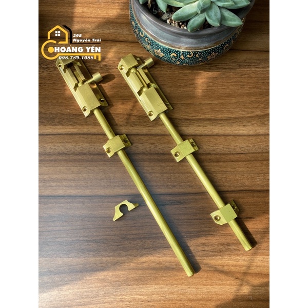 Chốt cổng bằng đồng dài 60cm/80cm/1m/1.2m, chốt cửa bằng đồng - chốt thang