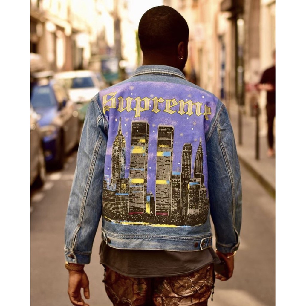 New York Painted Trucker Jacket - その他