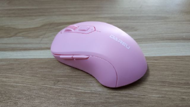 Chuột không dây DAREU LM115G Pink chính hãng Mai Hoàng BH 24 Tháng