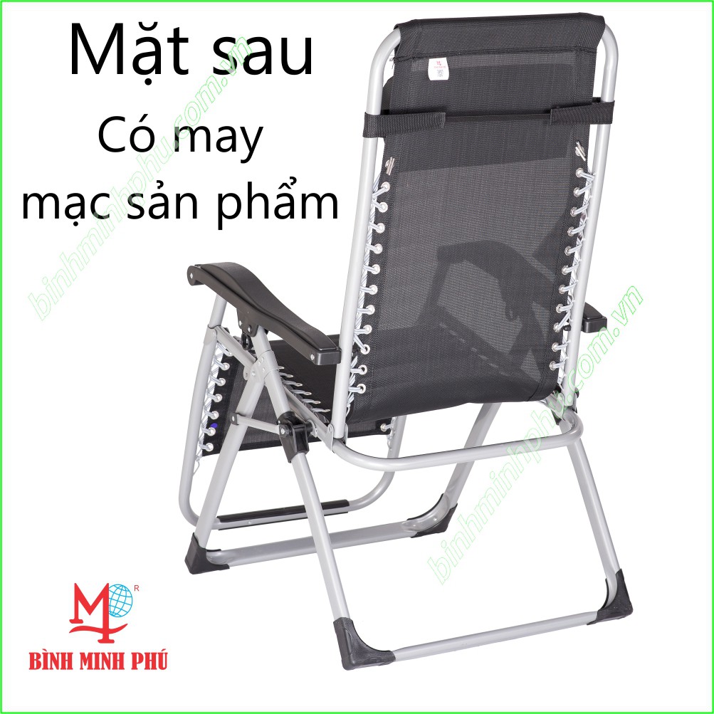 GHẾ XẾP THƯ GIÃN MINH PHÚ TẶNG KHAY NHỰA TIỆN DỤNG - BẢO HÀNH 1 NĂM - SIZE M LƯỚI CHUẨN [4811A]