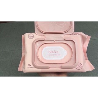 Giấy ướt Hàn Quốc Bebeen 100 tờ xanh/hồng/tím