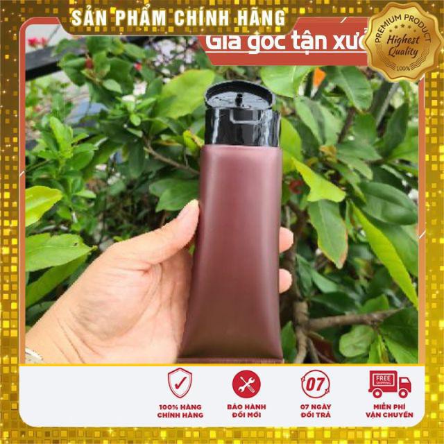 Tuýp Chiết Mỹ Phẩm ❤ TRÙM SỈ ❤ Tuýp nhựa Nâu 100ml nắp lật chiết mỹ phẩm , phụ kiện du lịch