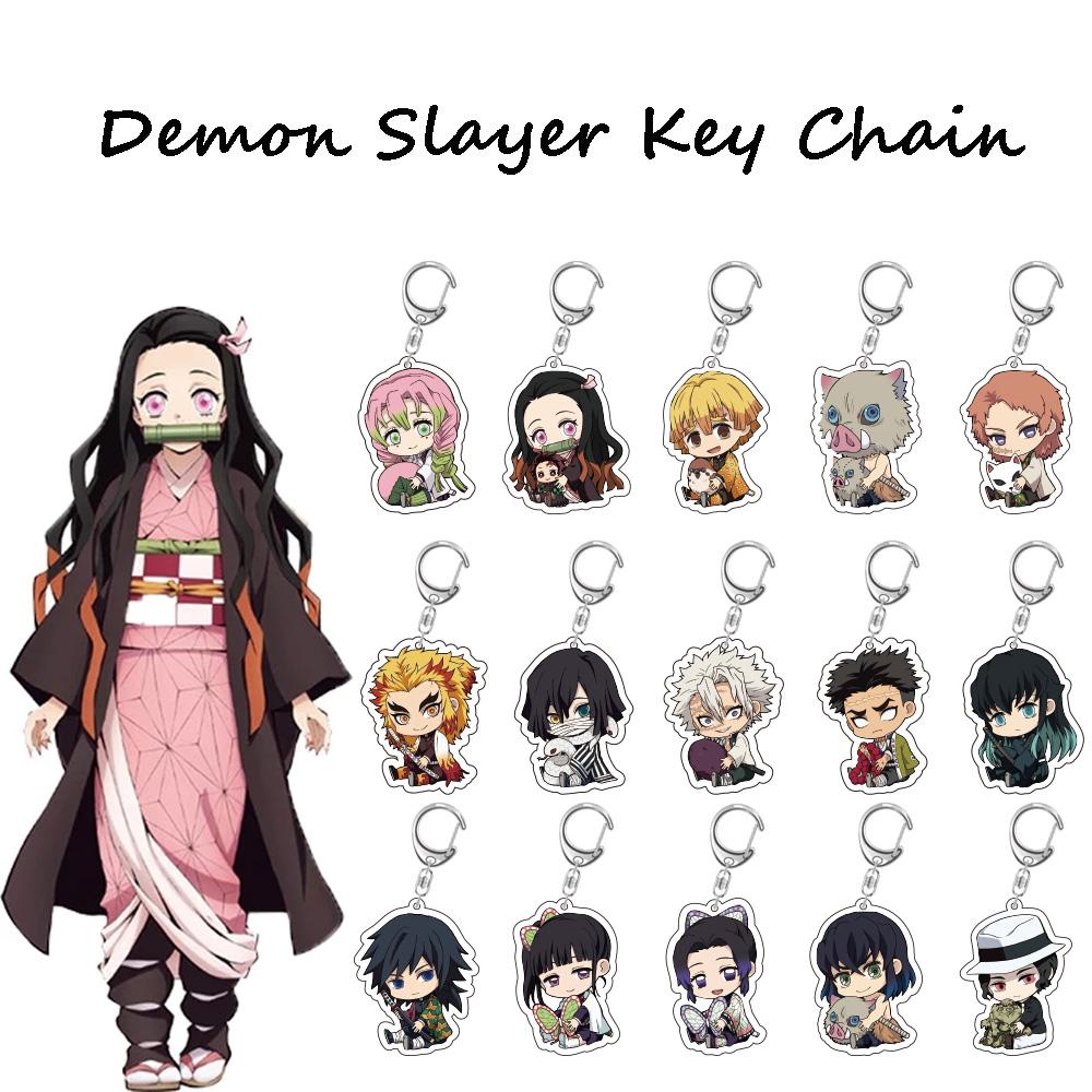 Móc Khóa Hình Nhân Vật Anime Demon Slayer Dễ Thương