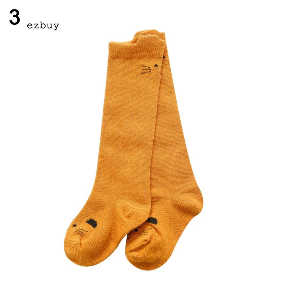 Vớ cotton cao cổ họa tiết động vật đáng yêu cho các bé