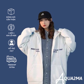 Áo khoác hoodie nỉ ngoại Aqua2ma áo khoác ulzzang Freesize rẻ đẹp KNN46